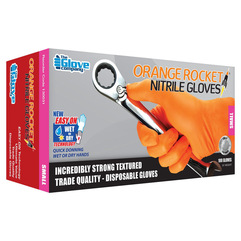 The Glove Company TGC Orange Nitrile Disposable Gloves