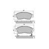 RDA GP Max Brake Pad Set Front RDB1267