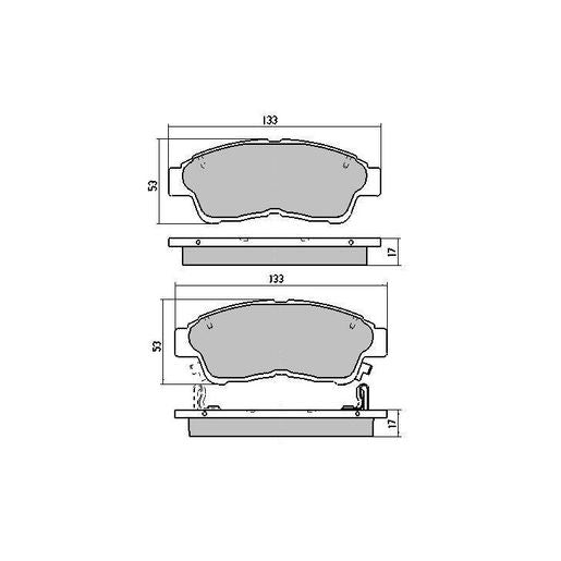 RDA GP Max Brake Pad Set Front RDB1267