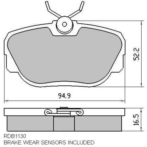 RDA Phantom Ceramic Brake Pad Set Front RDC1130