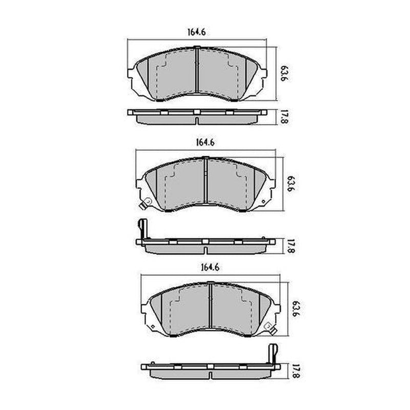 RDA Phantom Ceramic Brake Pad Set Front RDC2024