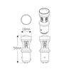 LED Autolamps Bayonet Red Stop/Tail Bulb, 12-24 Volt