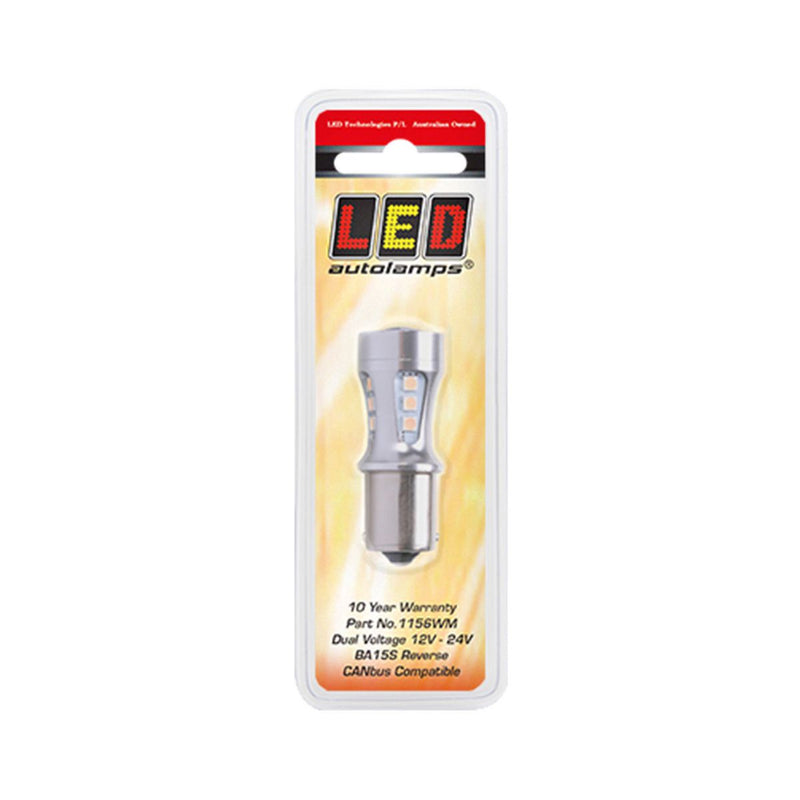 LED Autolamps Bayonet White Reverse Bulb, 12-24 Volt