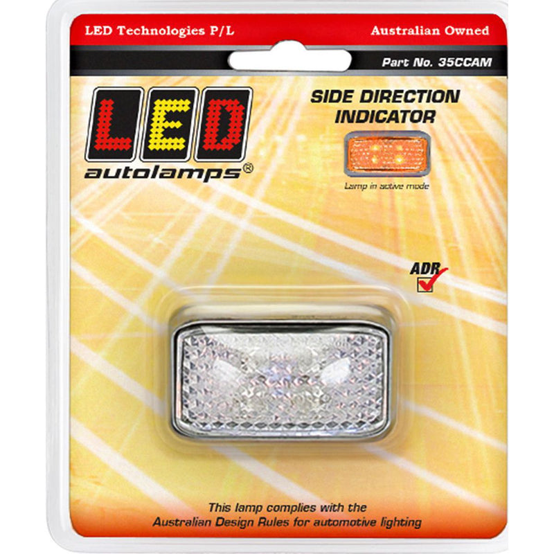 LED Autolamps Side Direction LED Lamp 12/24V Chrome