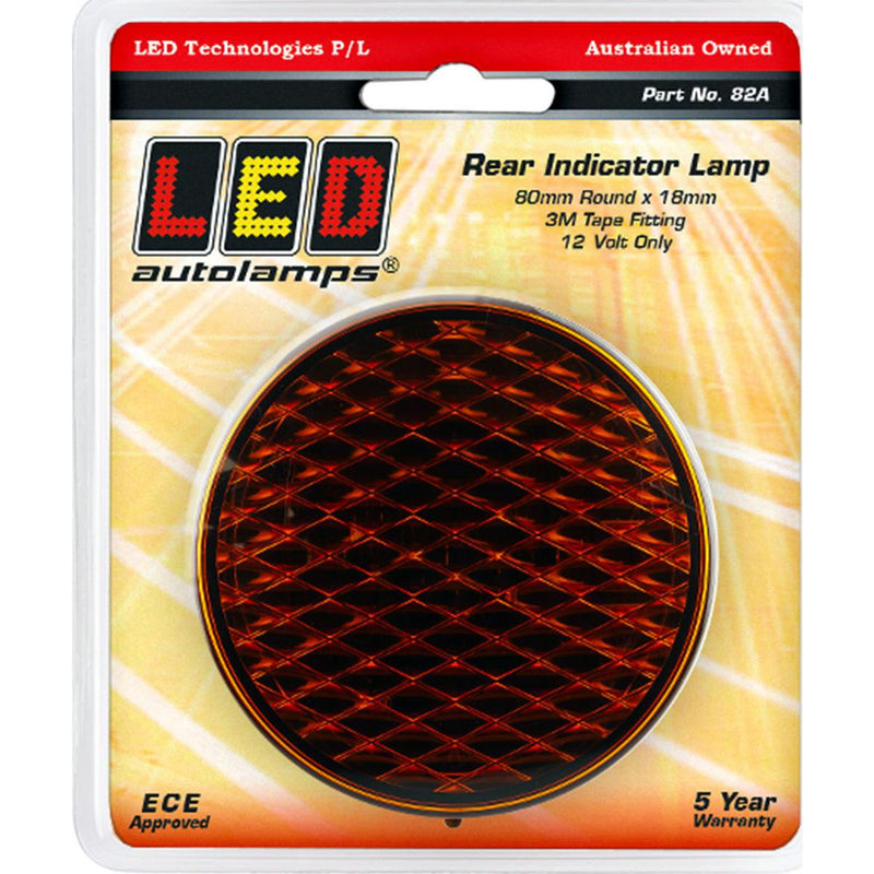LED Autolamps Indicator Lamp Low Profile Rear Round