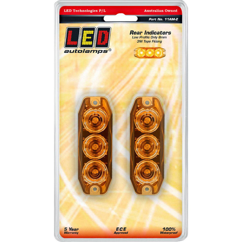 LED Autolamps Indicator Lamp Rear 89 x 30mm 12-24V Twin