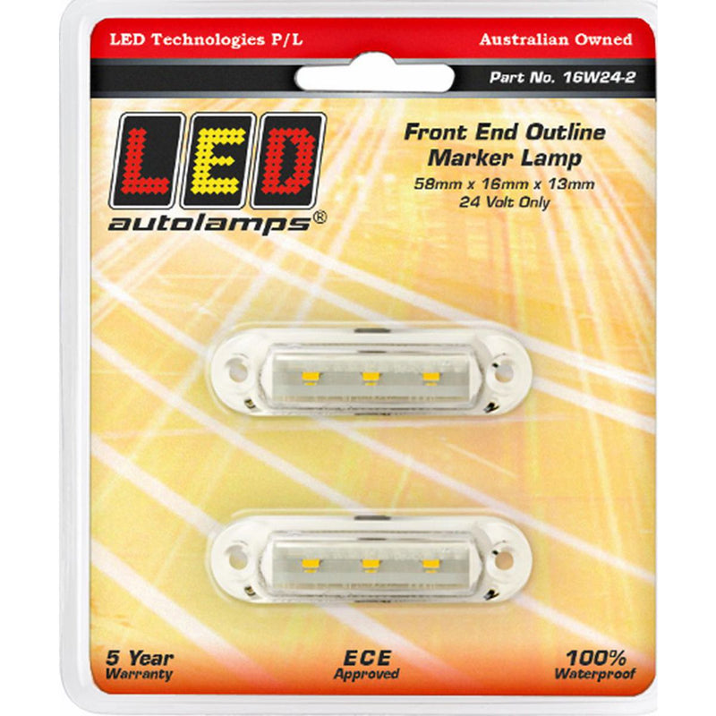 LED Autolamps Super Small Front Marker Lamp White