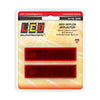 LED Autolamps Red Reflex Reflector With 3M Tape, 90Mm