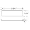 LED Autolamps White Reflex Reflector With 3M Tape, 90M