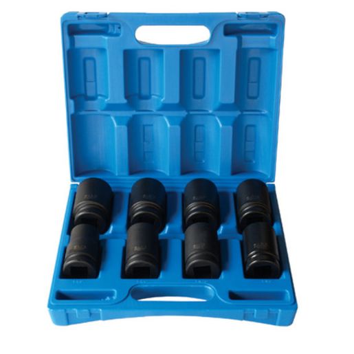 Action Impact Socket Set Deep 1" Drive 8 Piece SAE