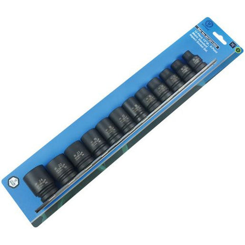 Action Impact Socket Set 6-Point 1/2" Drive 12 Piece