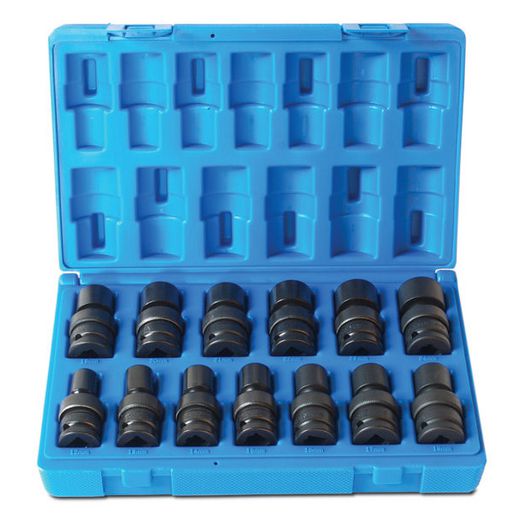 Action Universal Impact Socket Set 6-Point 3/8" Drive 13