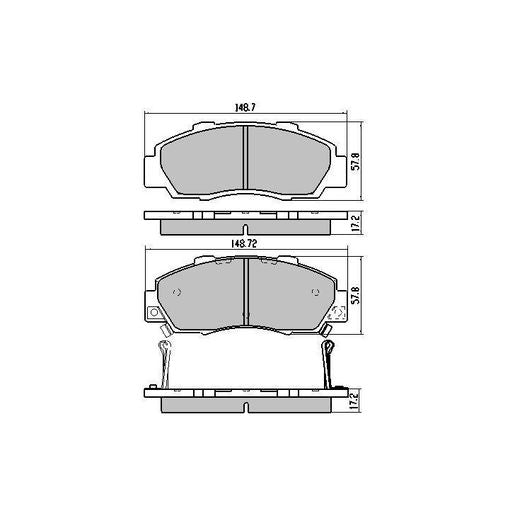 RDA Phantom Ceramic Brake Pad Set Front RDC1206