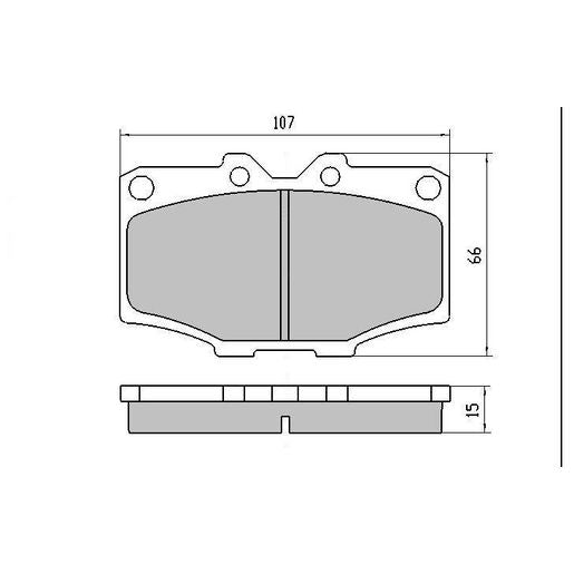 RDA Phantom Ceramic Brake Pad Set Front RDC288
