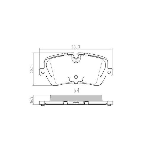 RDA Phantom Ceramic Brake Pad Set Rear RDC2364