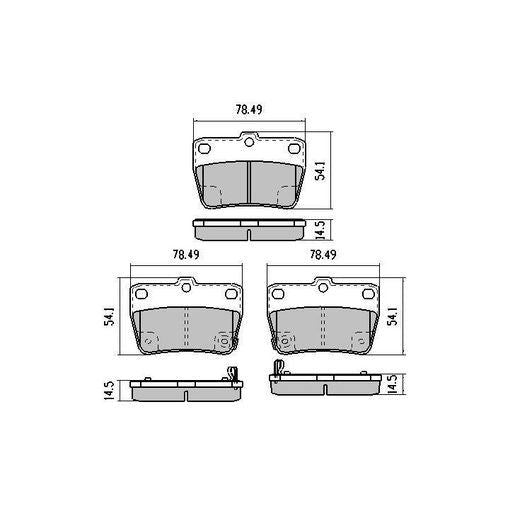 RDA Phantom Ceramic Brake Pad Set Rear RDC1680