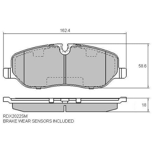 RDA Phantom Ceramic Brake Pad Set Front RDC2022