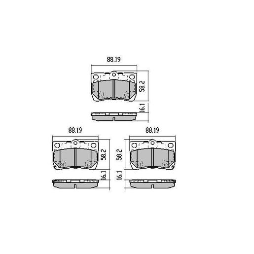 RDA Phantom Ceramic Brake Pad Set Rear RDC2048
