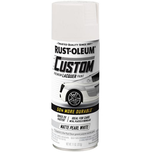 Rust-Oleum Premium Custom Lacquer Matte Pearl White 311g