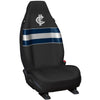 AFL Front Car Seat Covers Polyester, Black/Blue - Pair