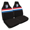 AFL Front Car Seat Covers Polyester, Black/Red - Pair