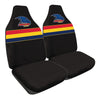 AFL Front Car Seat Covers Polyester, Black/Red - Pair