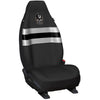 AFL Front Car Seat Covers Polyester, Black/White - Pair