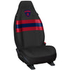 AFL Front Car Seat Covers Polyester, Black/Red - Pair