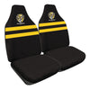 AFL Front Car Seat Covers Polyester, Black/Yellow - Pair