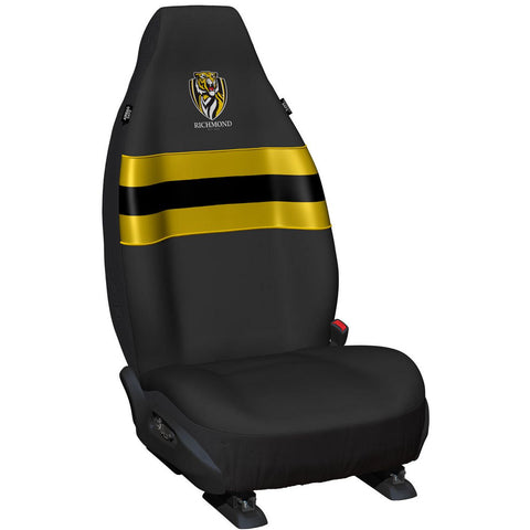 AFL Front Car Seat Covers Polyester, Black/Yellow - Pair