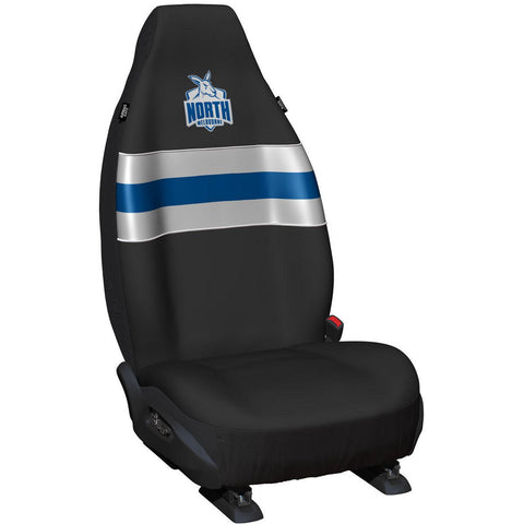 AFL Front Car Seat Covers Polyester, Black/White - Pair