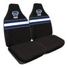 AFL Front Car Seat Covers Polyester, Black/Blue - Pair