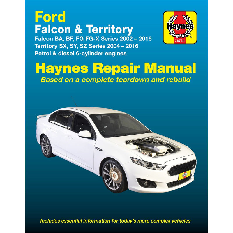 Haynes Repair Manual Suits Ford Falcon & Territory 02-14