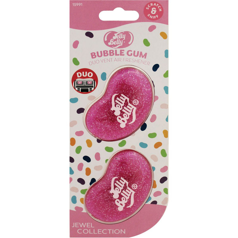 Jelly Belly Jewel Duo Vent Bubble Gum Car Air Freshener