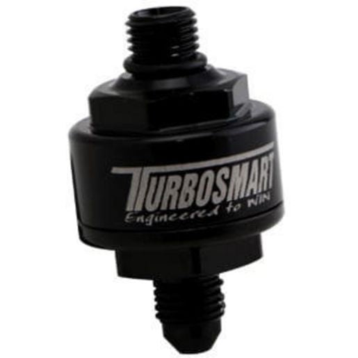Turbosmart Billet Turbo Oil Feed Filter 44um -4AN To -4ORB