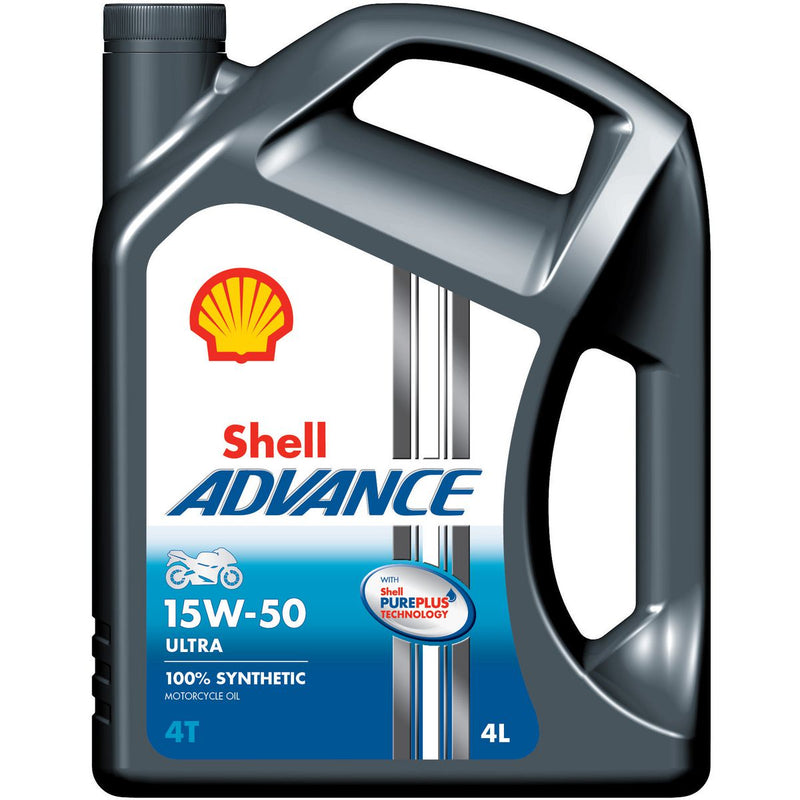 Shell Advance 4T Ultra 15W50 Oil SN/MA2 4L
