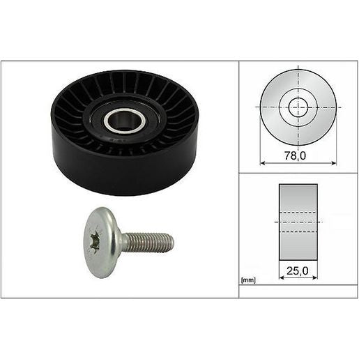INA Deflection Pulley Ribbed Belt 532 0439 10