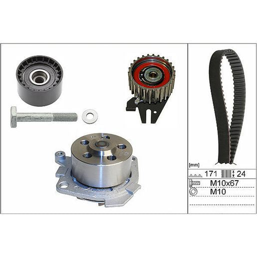 INA Timing Belt Kit & Water Pump 530 0606 30