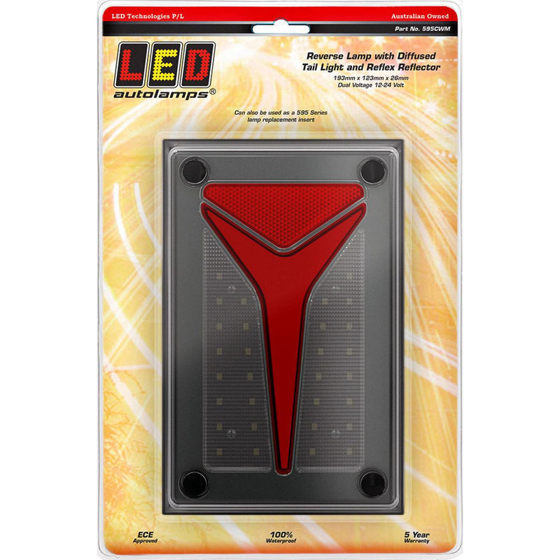 LED Autolamps Single reverse lamp/diffused tail function