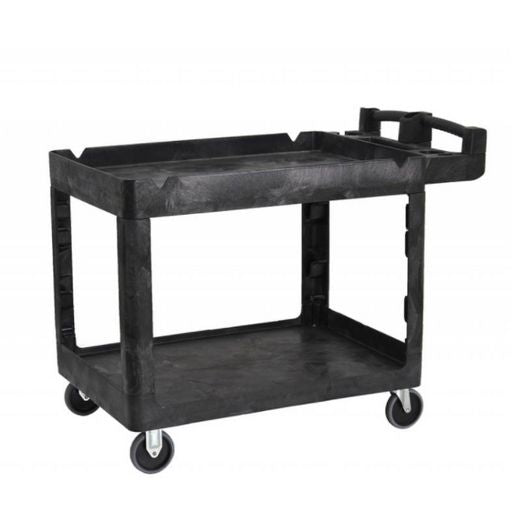 Trust Bitbar Utility Trolley 2 Shelf Black RT4041-BLK