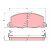 TRW Cotec Brake Pad Set GDB749
