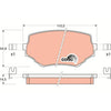 TRW Dtec Brake Pad Set Front GDB3132DT