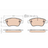 TRW Cotec Brake Pad Set GDB1654