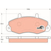TRW Cotec Brake Pad Set GDB1084