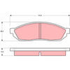 TRW Cotec Brake Pad Set Front GDB254