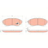 TRW Cotec Brake Pad Set Front GDB3403