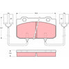 TRW Brake Pad Set GDB902