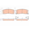 TRW Brake Pad Set GDB4098