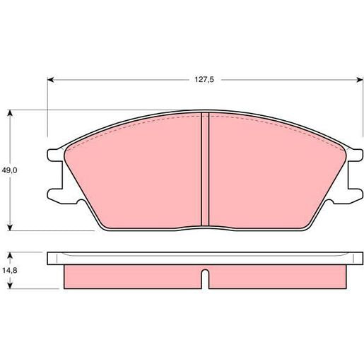 TRW Brake Pad Set GDB373DT