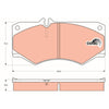 TRW Cotec Brake Pad Set Front GDB317